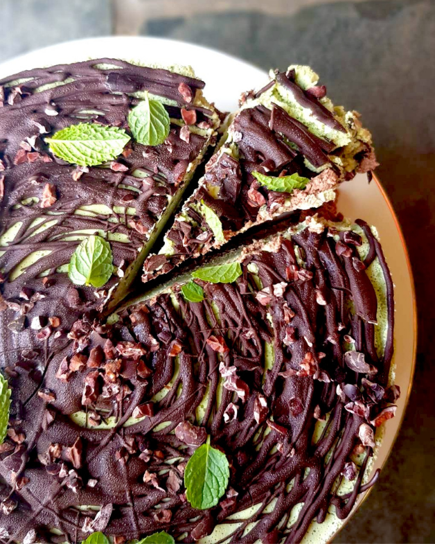 Choc Mint Vegan 'Cheesecake' (Gut Expert Approved!)