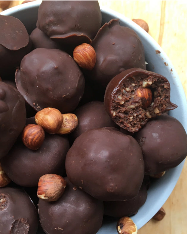 Guilt-Free Chocolate Hazelnut Truffles